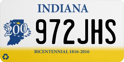 IN license plate 972JHS