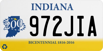 IN license plate 972JIA