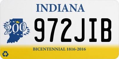 IN license plate 972JIB