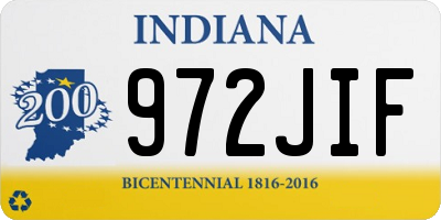 IN license plate 972JIF
