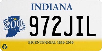 IN license plate 972JIL