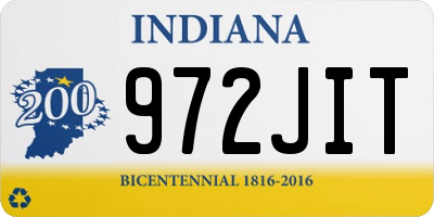 IN license plate 972JIT