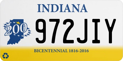 IN license plate 972JIY