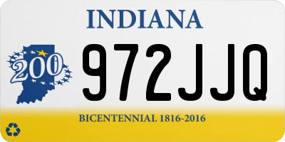 IN license plate 972JJQ