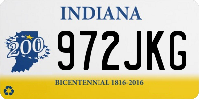 IN license plate 972JKG