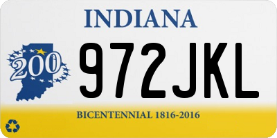 IN license plate 972JKL