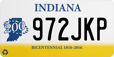 IN license plate 972JKP