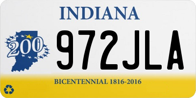 IN license plate 972JLA