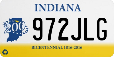 IN license plate 972JLG