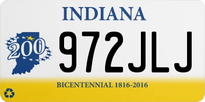 IN license plate 972JLJ