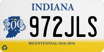 IN license plate 972JLS