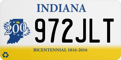 IN license plate 972JLT
