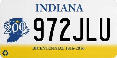 IN license plate 972JLU