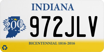IN license plate 972JLV