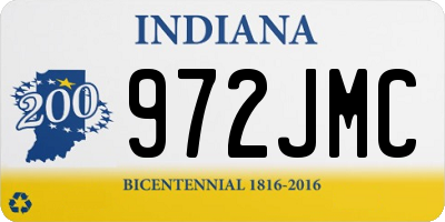IN license plate 972JMC
