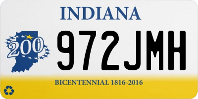IN license plate 972JMH