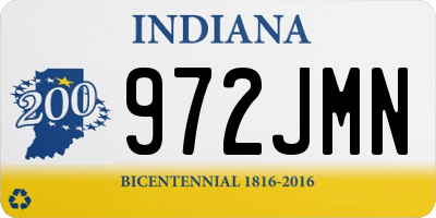 IN license plate 972JMN