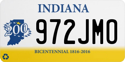 IN license plate 972JMO