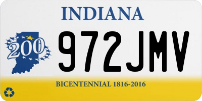 IN license plate 972JMV