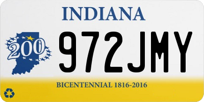 IN license plate 972JMY
