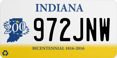 IN license plate 972JNW