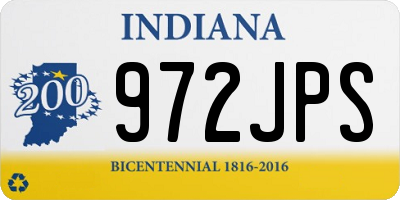 IN license plate 972JPS