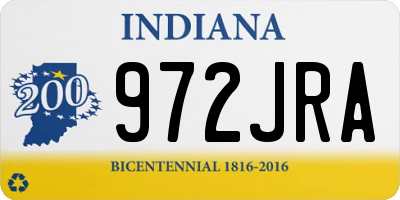 IN license plate 972JRA