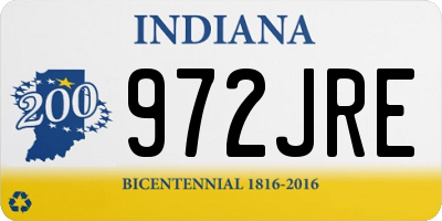 IN license plate 972JRE