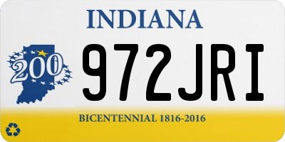 IN license plate 972JRI
