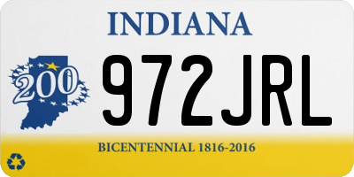 IN license plate 972JRL