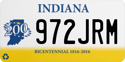 IN license plate 972JRM