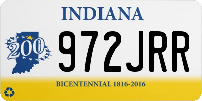 IN license plate 972JRR