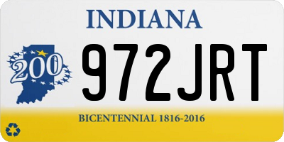 IN license plate 972JRT