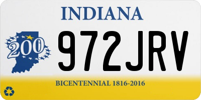 IN license plate 972JRV