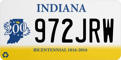 IN license plate 972JRW