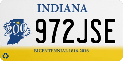 IN license plate 972JSE