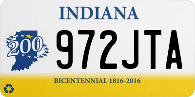 IN license plate 972JTA