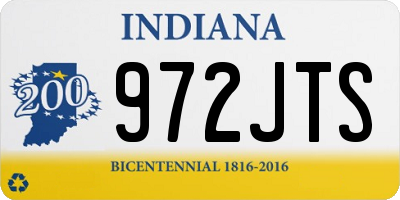 IN license plate 972JTS