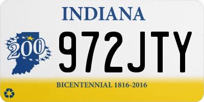IN license plate 972JTY