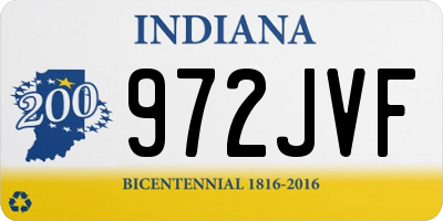 IN license plate 972JVF