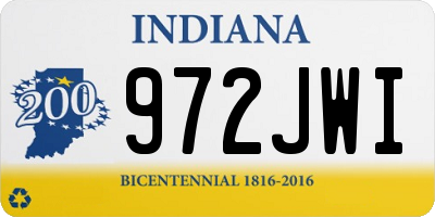 IN license plate 972JWI