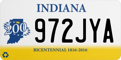 IN license plate 972JYA