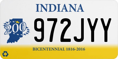 IN license plate 972JYY