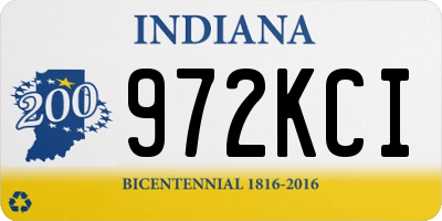 IN license plate 972KCI