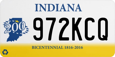 IN license plate 972KCQ