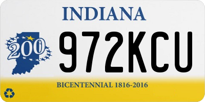 IN license plate 972KCU