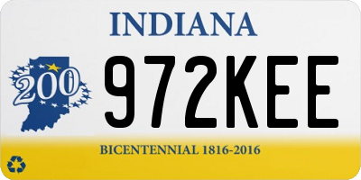 IN license plate 972KEE