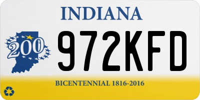 IN license plate 972KFD