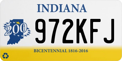 IN license plate 972KFJ