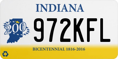 IN license plate 972KFL